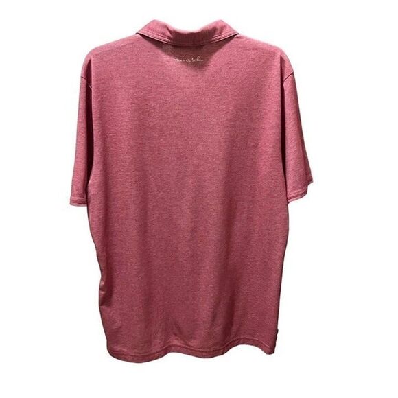 Travis Mathew Men's Heathered Red Short Sleeved Polo Shirt Size XL - Picture 2 of 7
